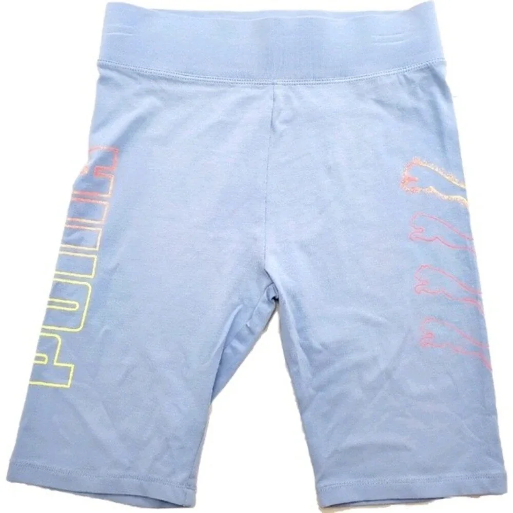 Puma Biker Shorts Powder Blue jr XL