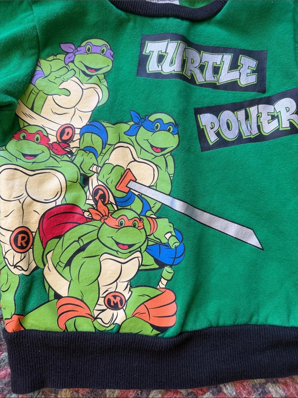 Teenage Mutant Ninja‎ Turtles Green 'Turtle Power' Graphic Sweatshirt 2T