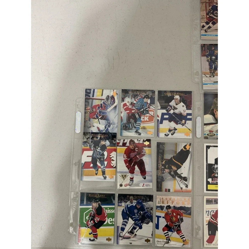 Hockey‎ Cards Lot Of 18- 1990's Various Upper Deck, Topps Stadium Club, Score