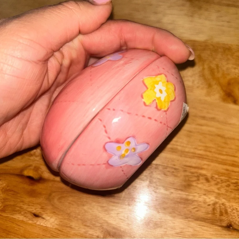 Easter Egg Candle with Floral Design