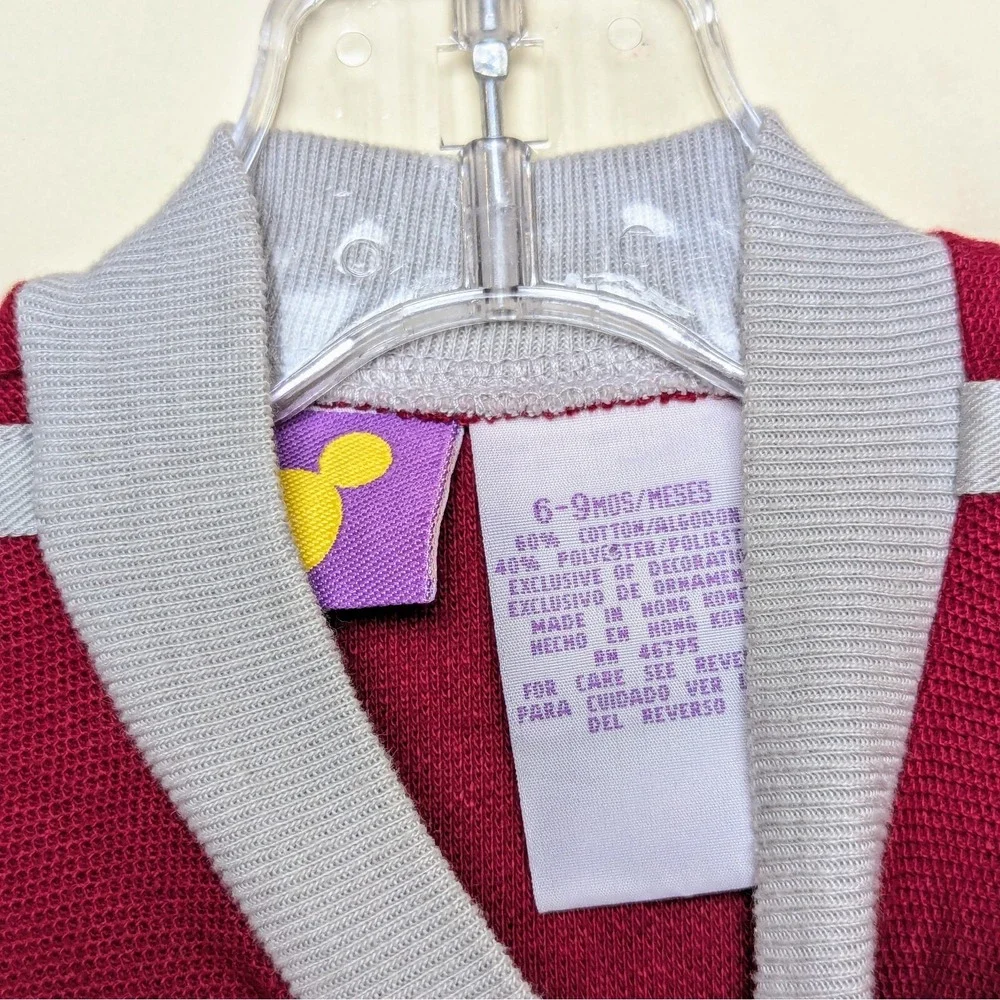 Winnie The Pooh 100 Acre Disney‎ Henley Shirt Vintage 90s Baby Sz 6-9 Mos DS NWT