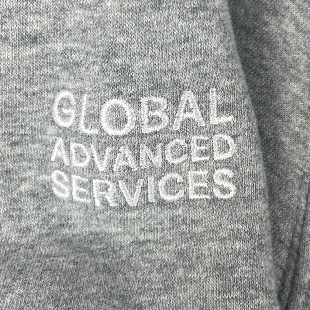 Nike Mens Large Gray Quarter Zip‎ Pullover Global Advanced Services Sweatshirt