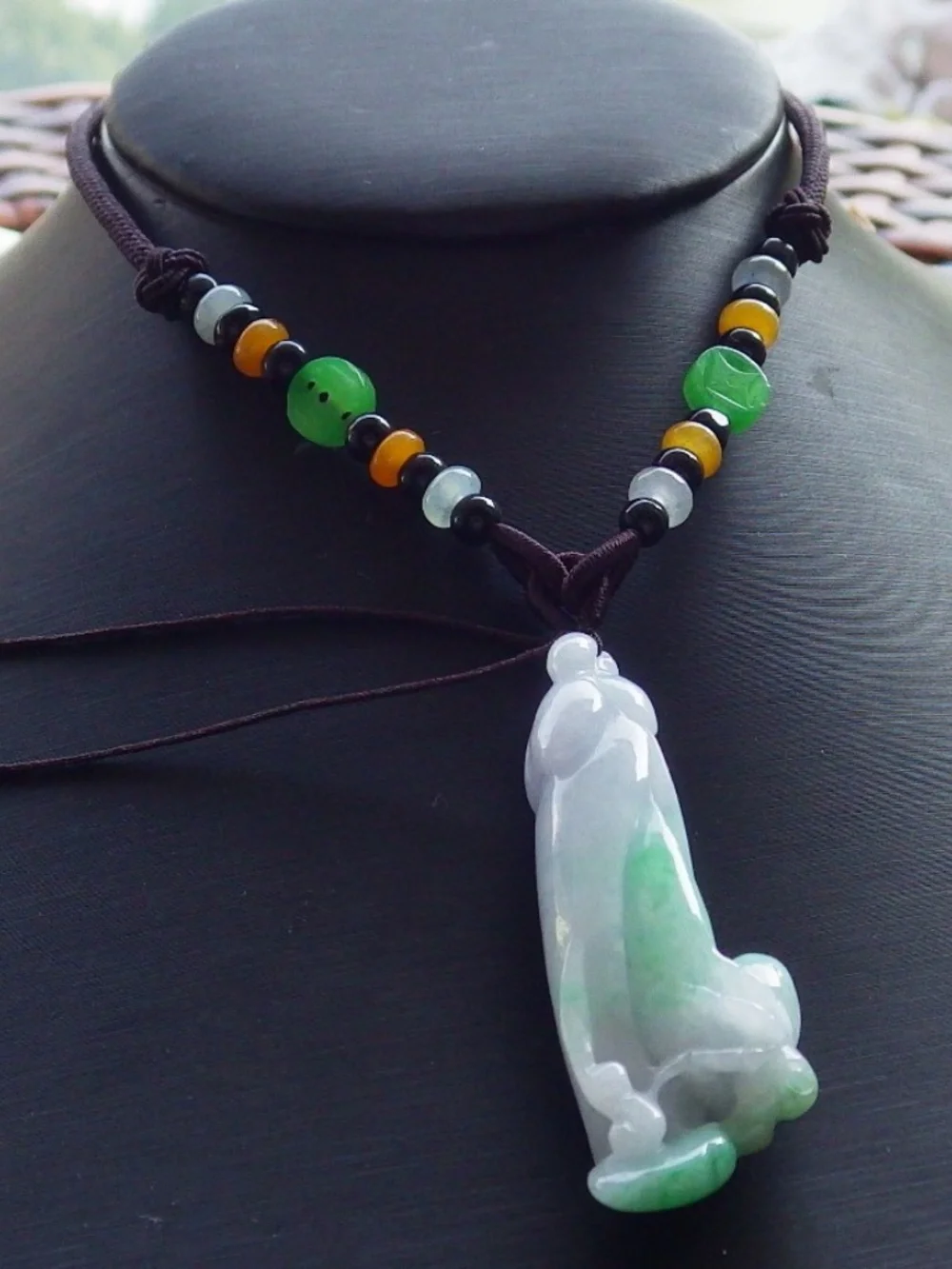 Certified Natural Myanmar Burma A Jade jadeite Spider Flower Pendant Necklace