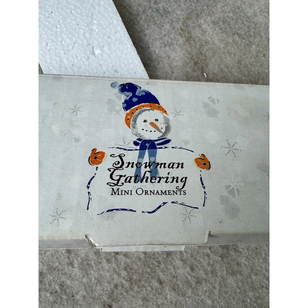 Snowman Gathering delight whimsical