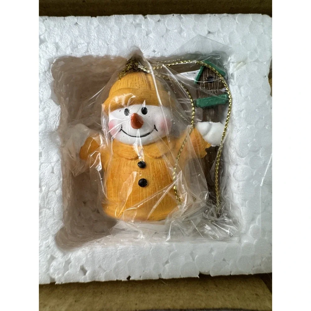 Snowman Gathering delight whimsical
