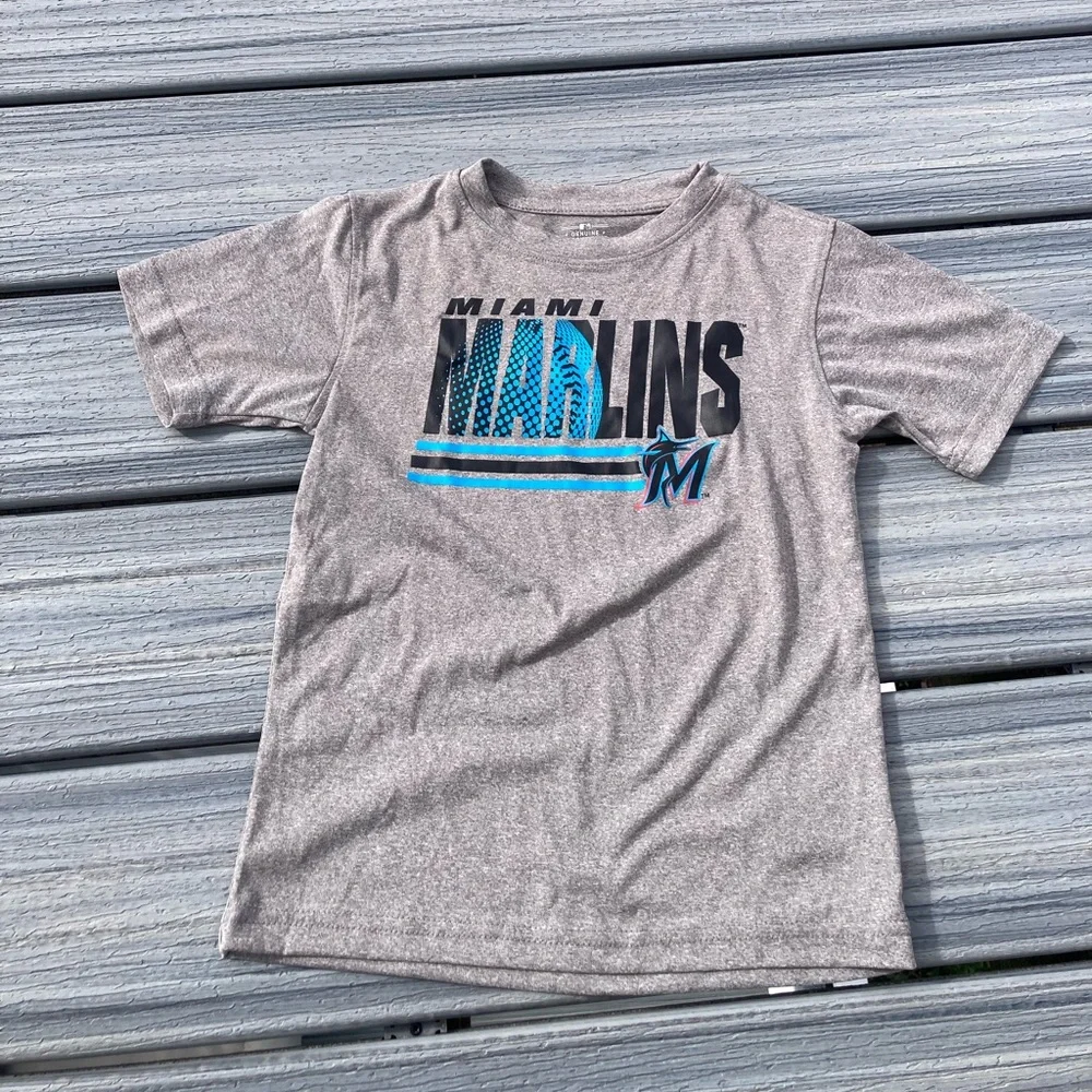 NWOT MLB - Miami Marlins Genuine Merchandise Kids T-Shirt - XS