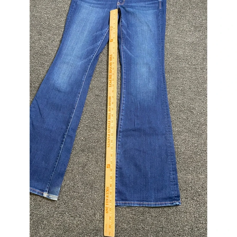 American Eagle Kick Boot‎ Blue Jeans Womens 8 Long Super Stretch Boho Preppy