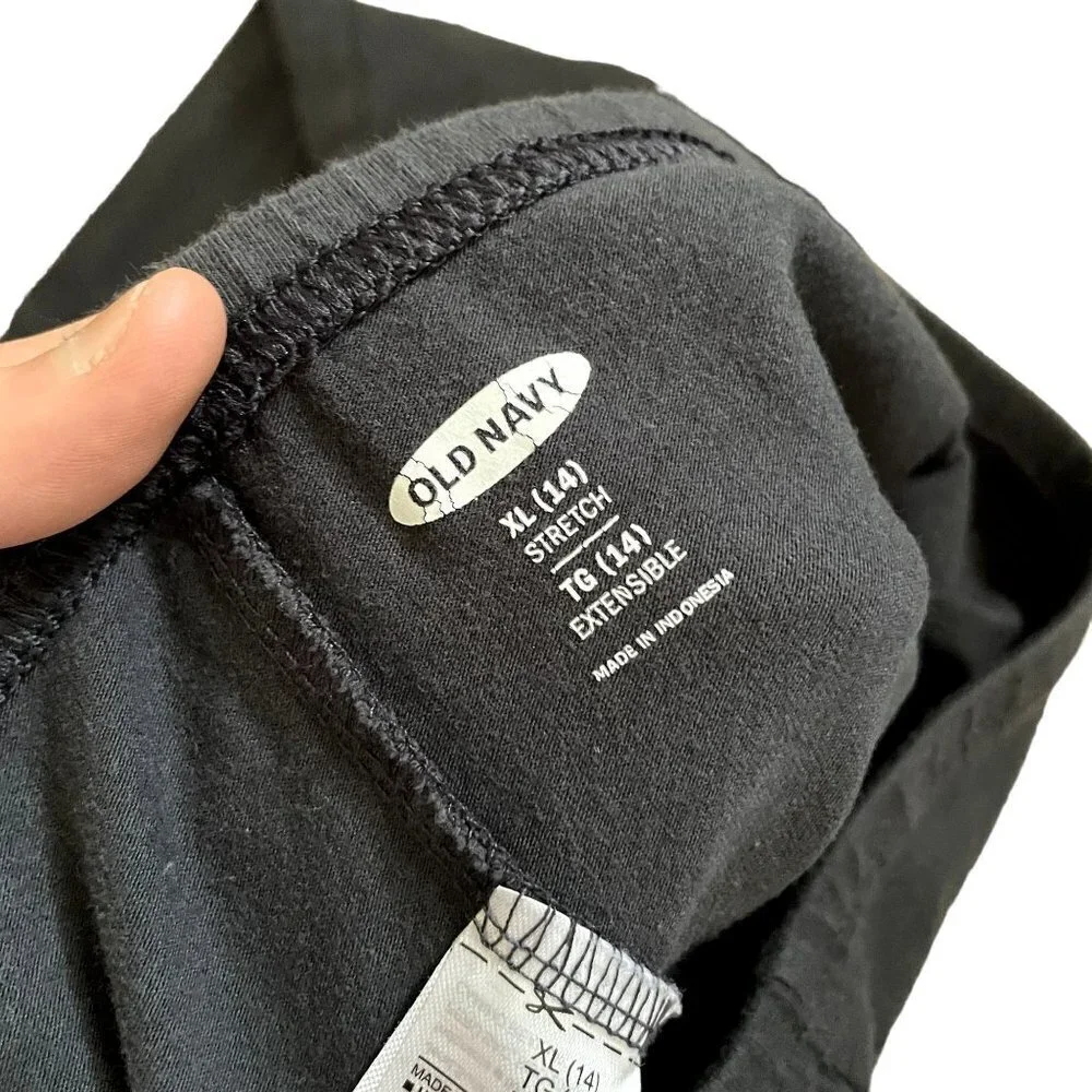 Old Navy gray leggings cotton spandex comfortable kids‎ warm classic dark gray