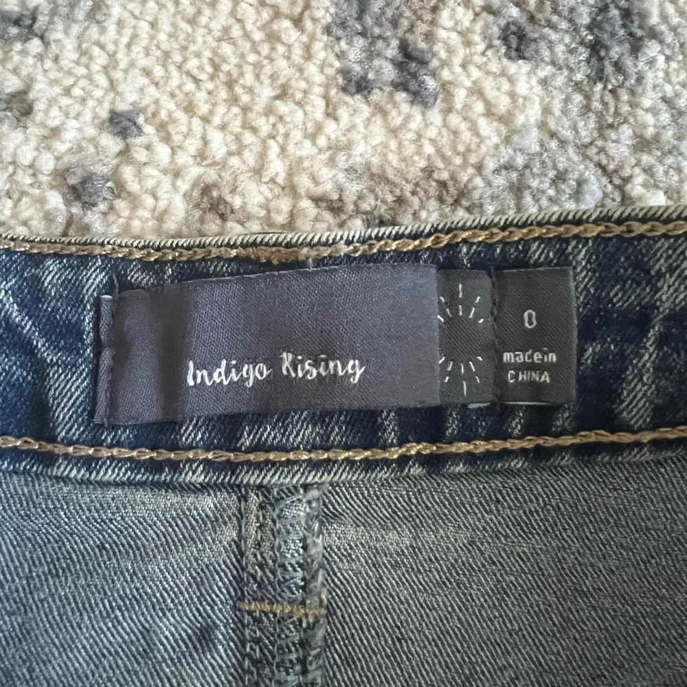 Indigo Rising stitching denim texture
