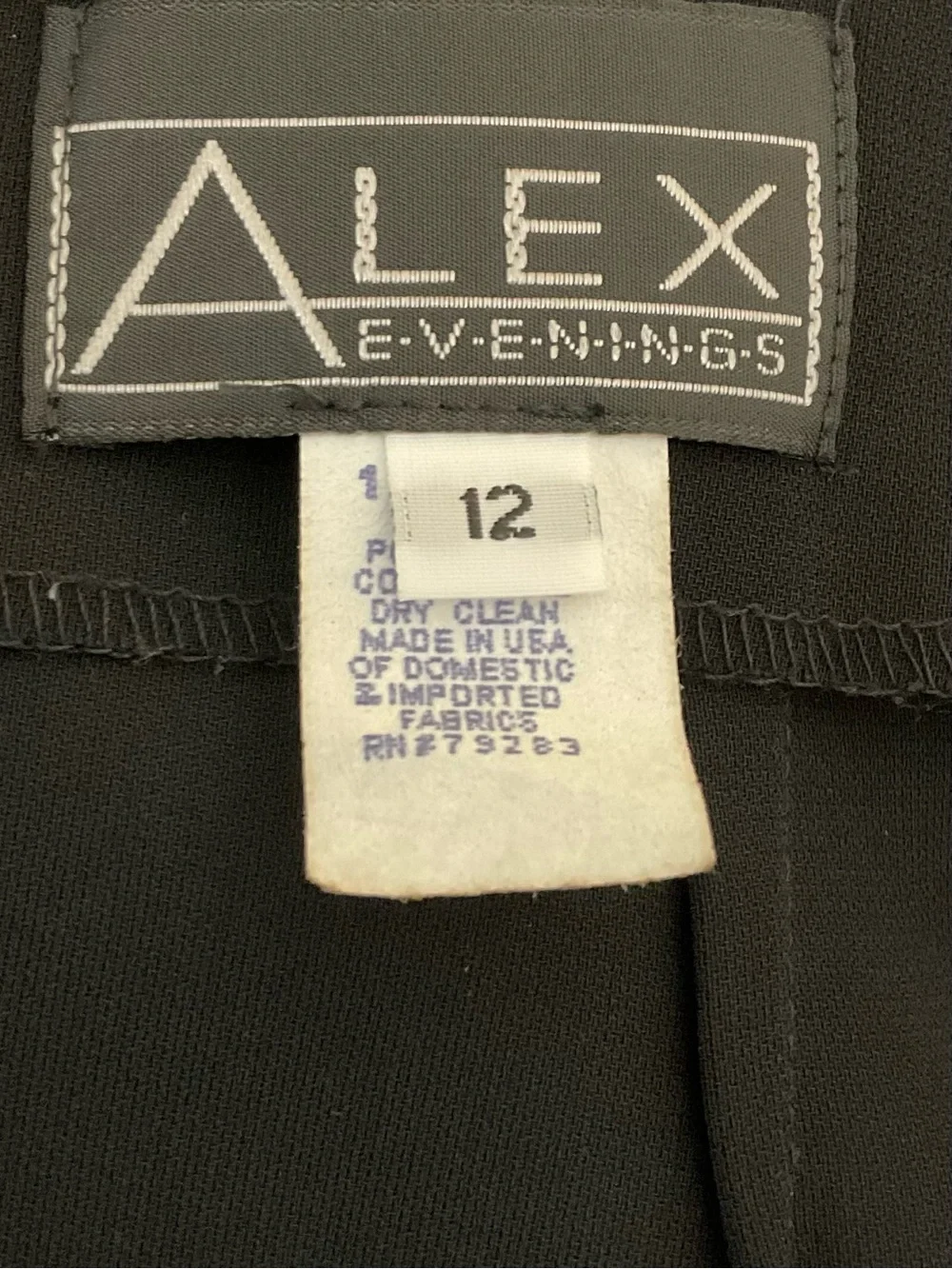 Alex Evenings Black Wide Leg Dress Pants Women’s Size 12 Formal Palazzo