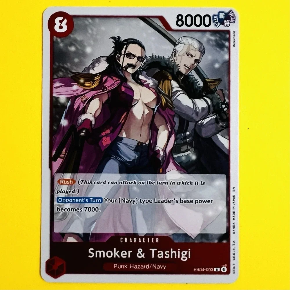 One Piece CCG‎ Smoker & Tashigi EB04-003 Character Card 8000 Power 8 Cost Rush