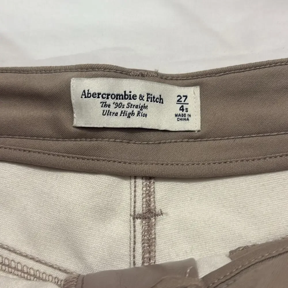 Abercrombie & Fitch Womens  27 Short 4S The 90s Straight Ultra High Rise Pants