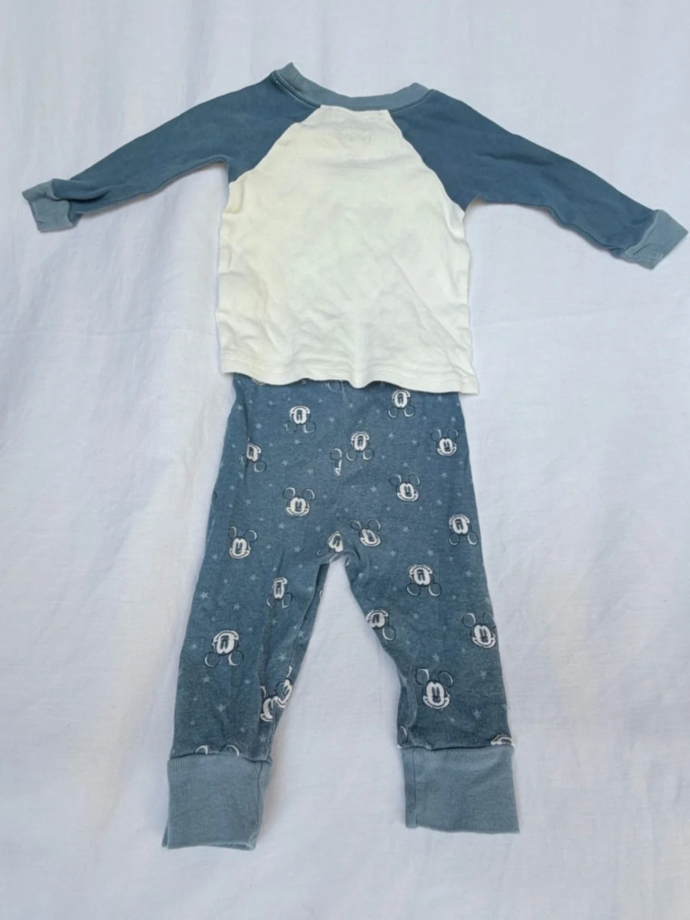 Disney Baby White and Black Printed Infant Top