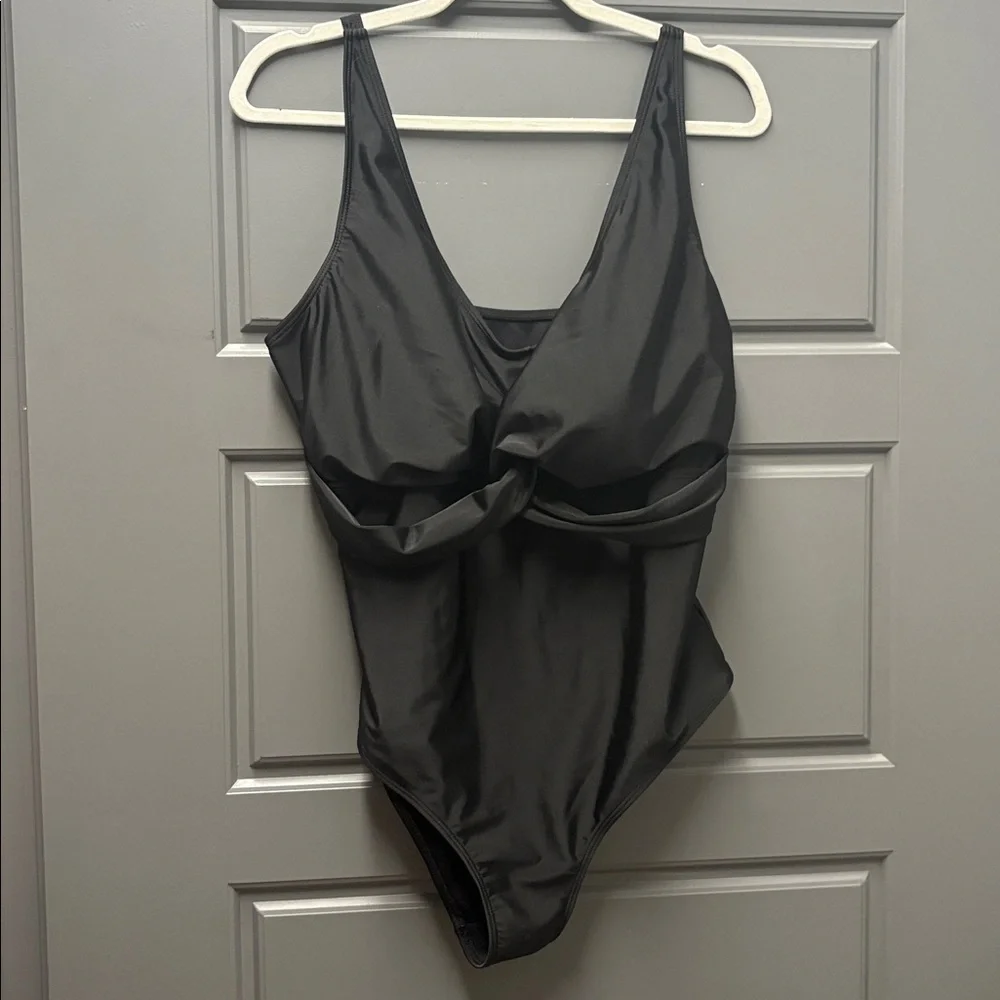 Black one piece bathing suit  NWOT