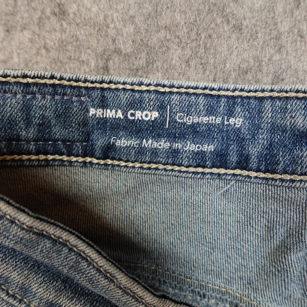 AG Adriano Goldschmied Jeans Womens 26 Prima Crop Cigarette Leg Raw Hem Denim‎