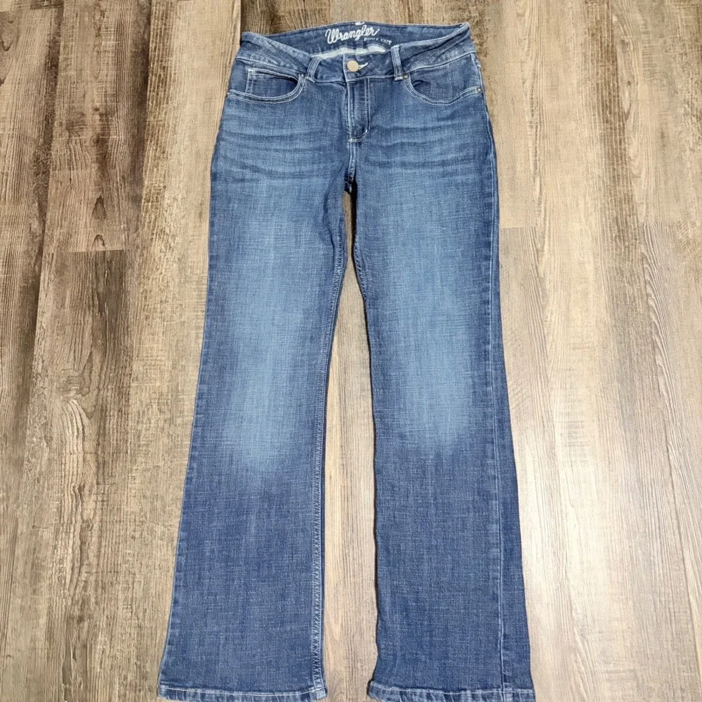 Wrangler Mae Boot Cut Jeans 7x30 Dark Wash Mid Rise Western Denim Western Rodeo