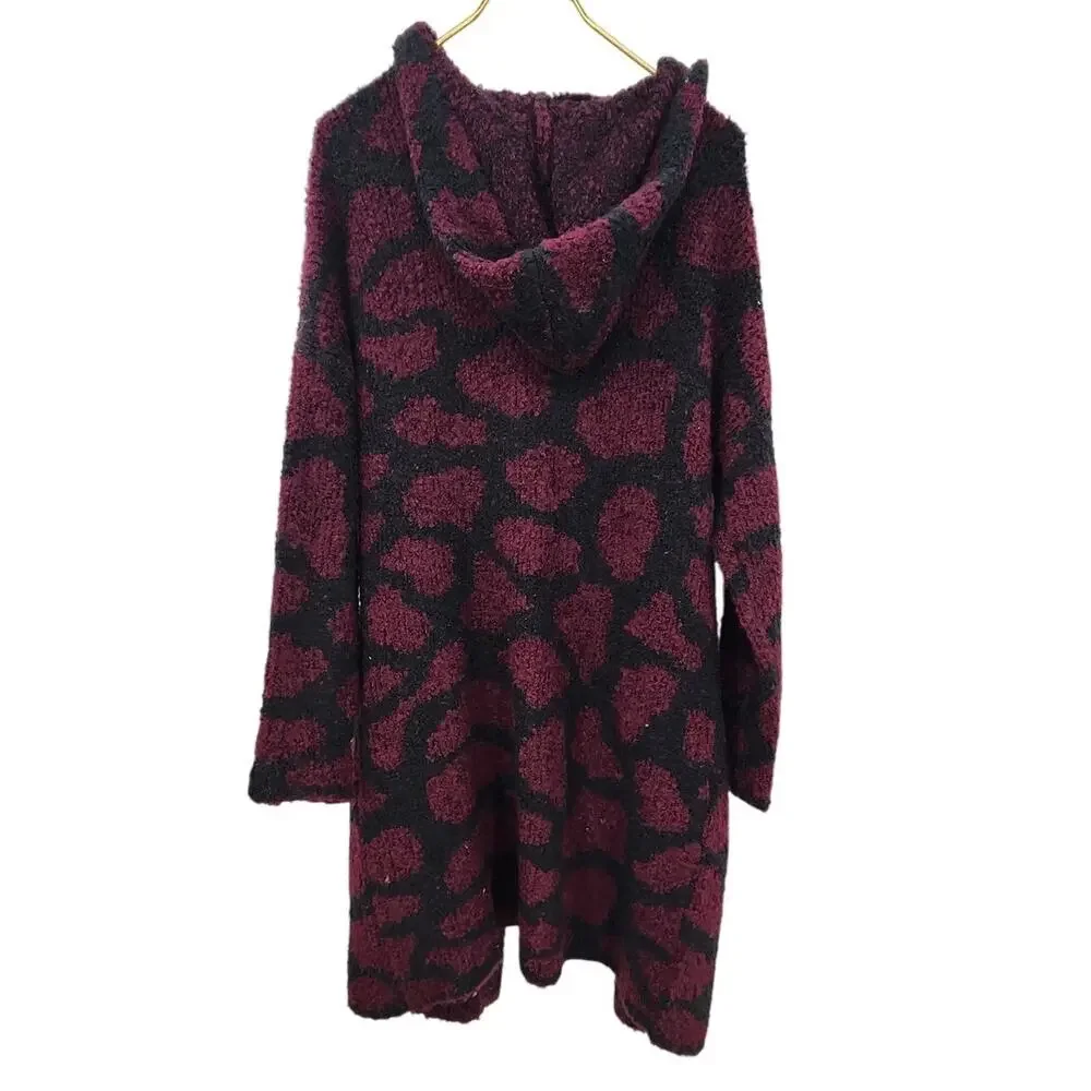 New NWT Adyson Parker‎ Women's Giraffe Print Open Cardigan Size Small