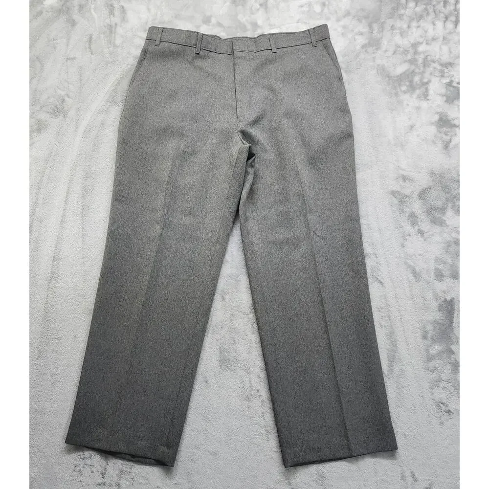 Vintage Levi's Pants Mens W40 L30 Gray Dacron Polyester Action Slacks‎ Office
