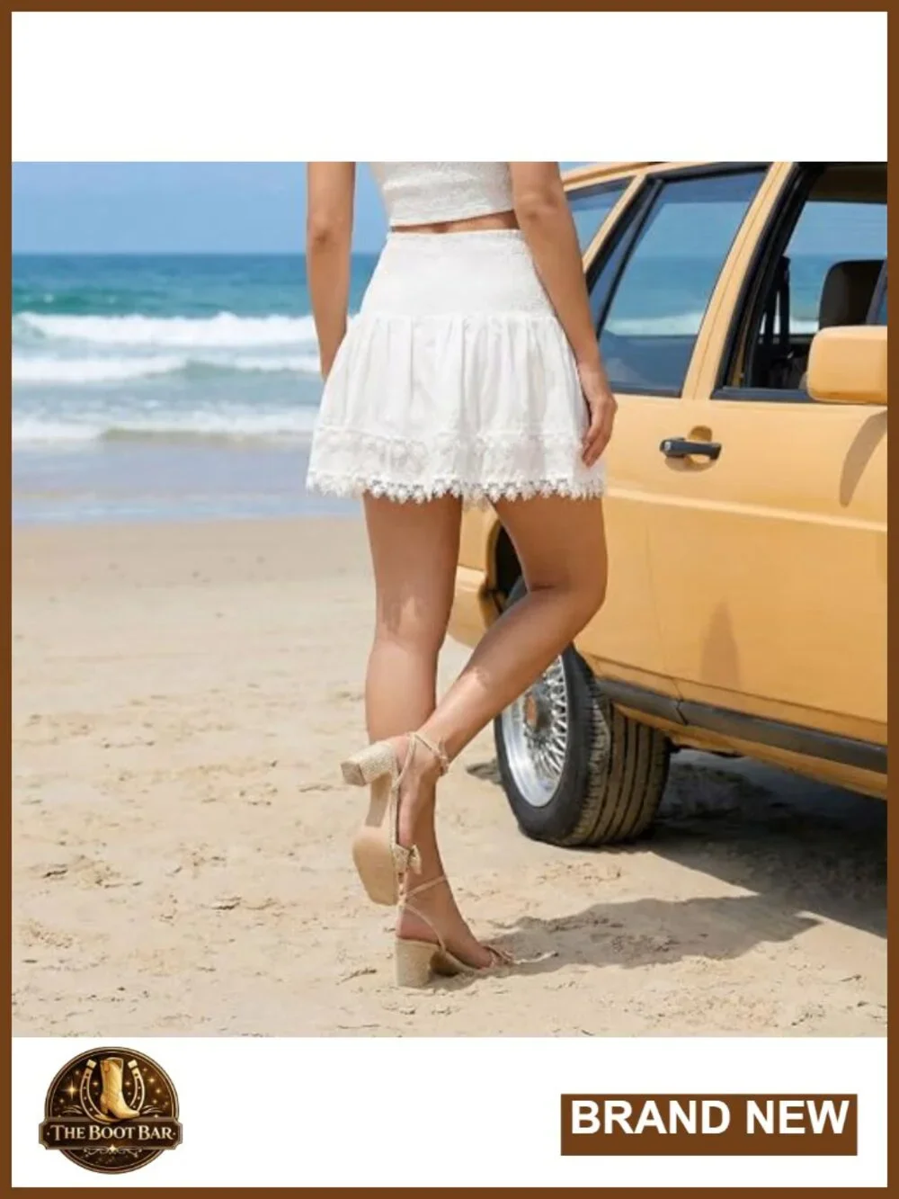 Women's Bow Knot Square Toe Heeled Sandals Ankle Strap Woven Block Heel