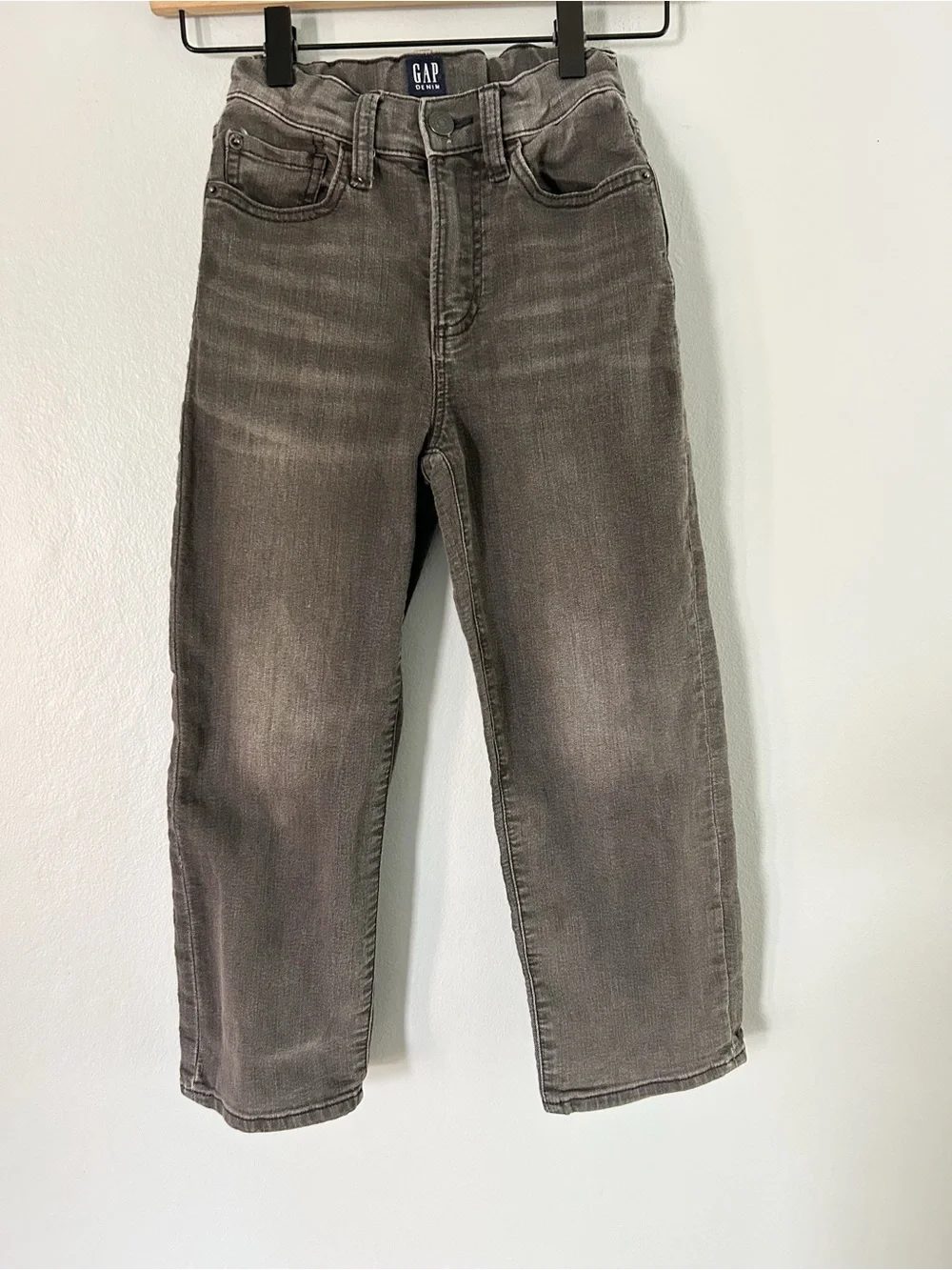 GAP • girls faded black straight leg Jeans