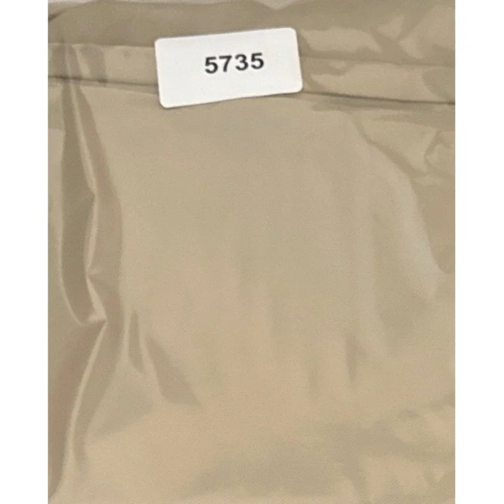 NWT Banana Republic Flat Front Pant Men 36x29 Tan Performance Polyester Trousers