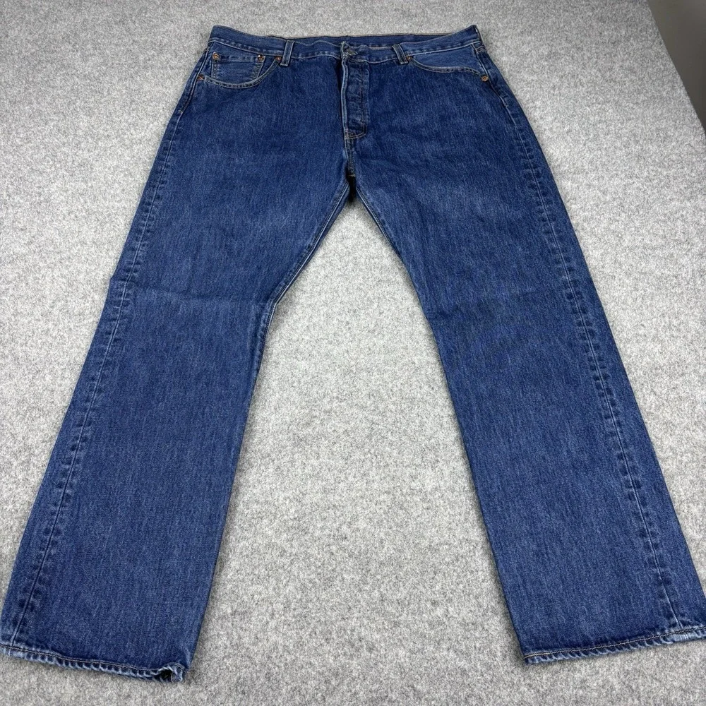Levi's‎ 501 Jeans Men's 40x32 Button Fly Straight Leg Blue Denim Classic Fit EUC