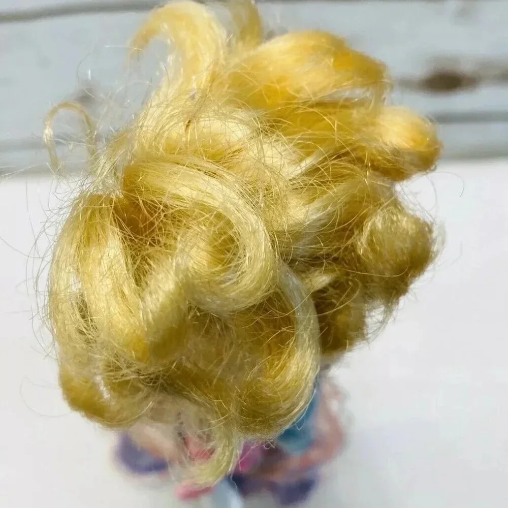 MATTEL BARBIE Disney Doll Blond Hair Blue Eyes Layered Dress 12