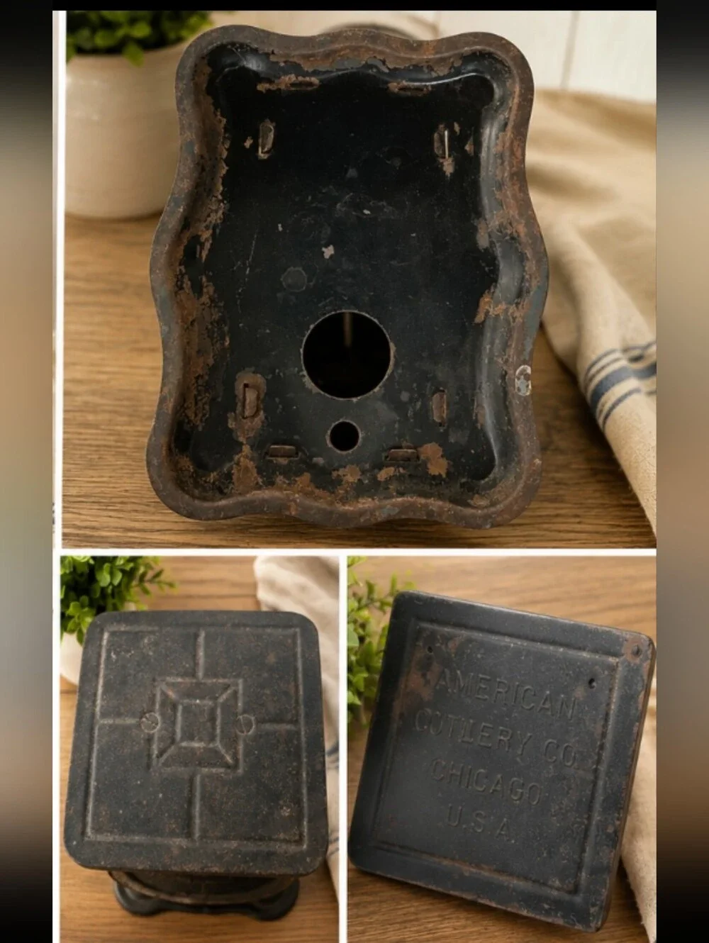 Antique National Family Scale - Black and Cream