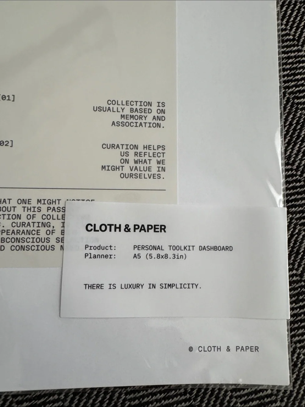 Cloth & Paper cloth paper