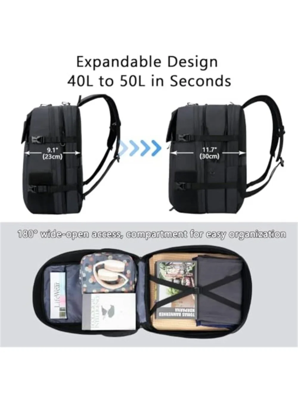 Men's Travel Backpack Laptop Carry On Backpack Flight Approved