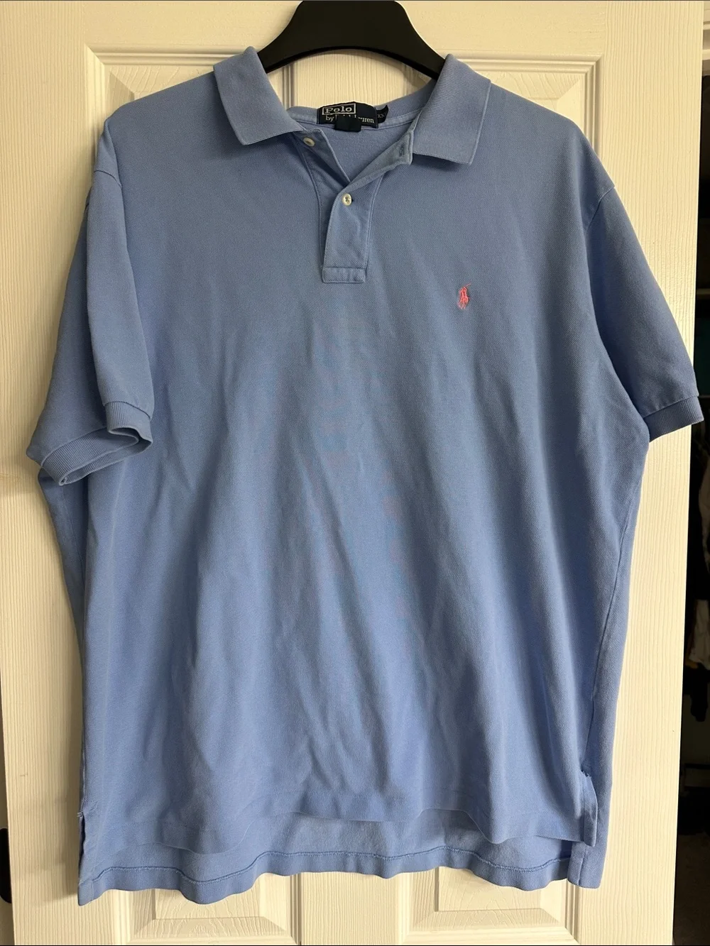 Polo by Ralph Lauren Sky Blue Polo with Pink Pony