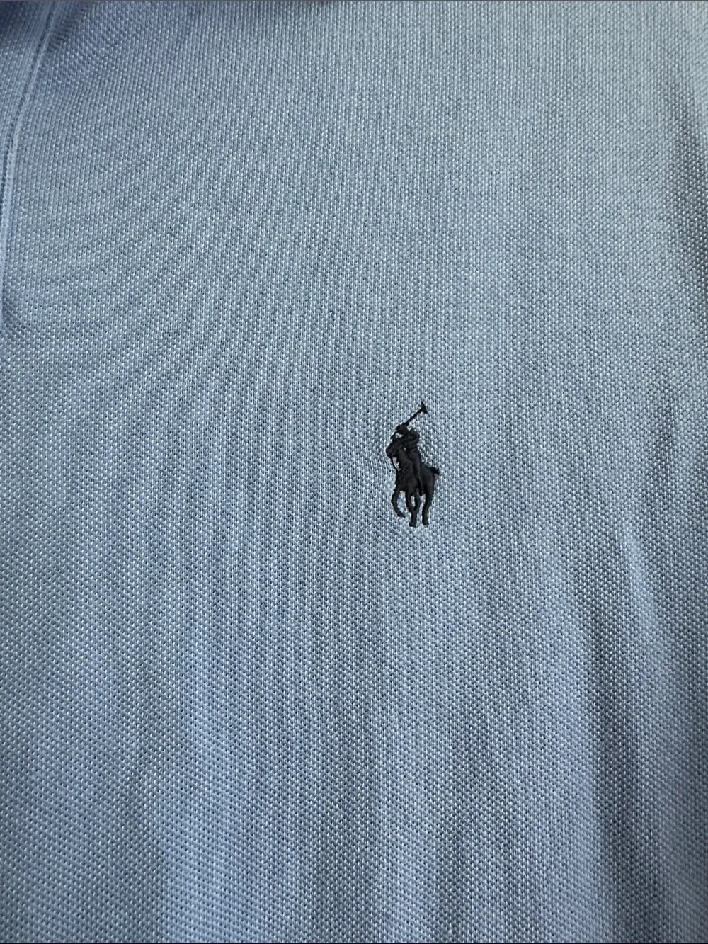 Polo by Ralph Lauren Light Blue Short-Sleeve Polo with Contrast Tipping