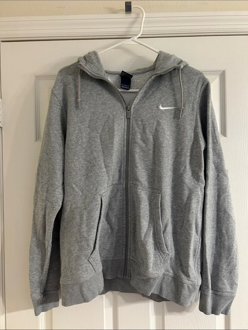 Nike Gray Full-Zip Hooded Performance Jacket