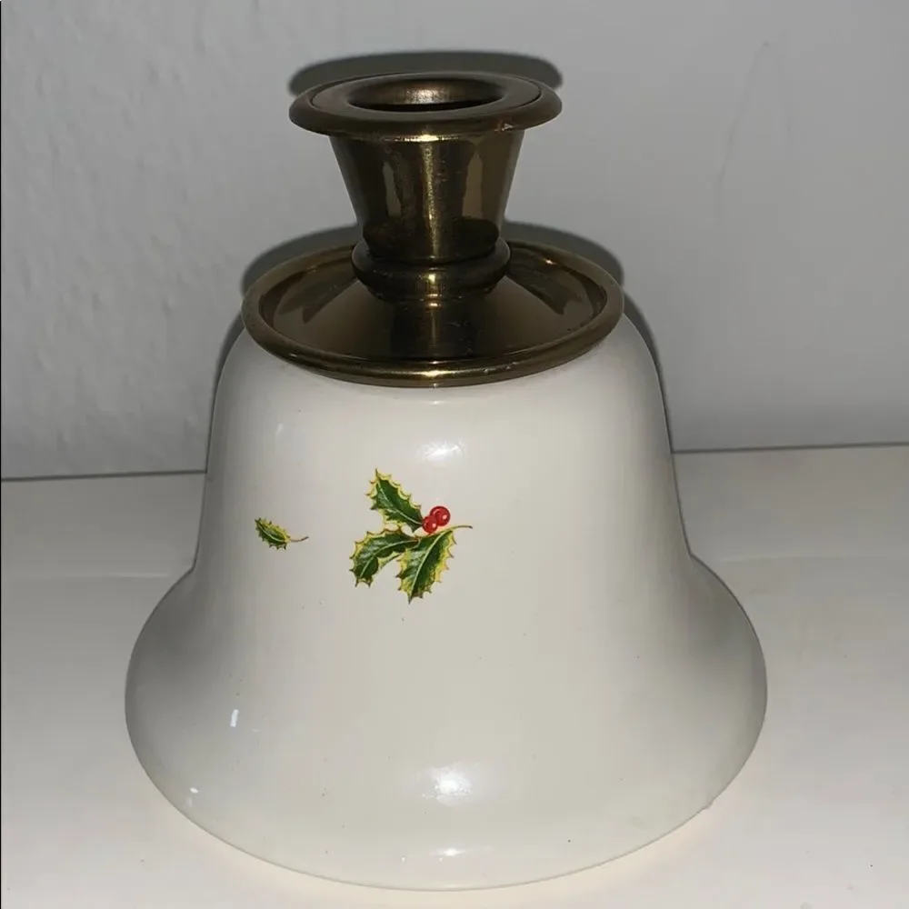 ‎Vtg 90s Teleflora ceramic Christmas candle…