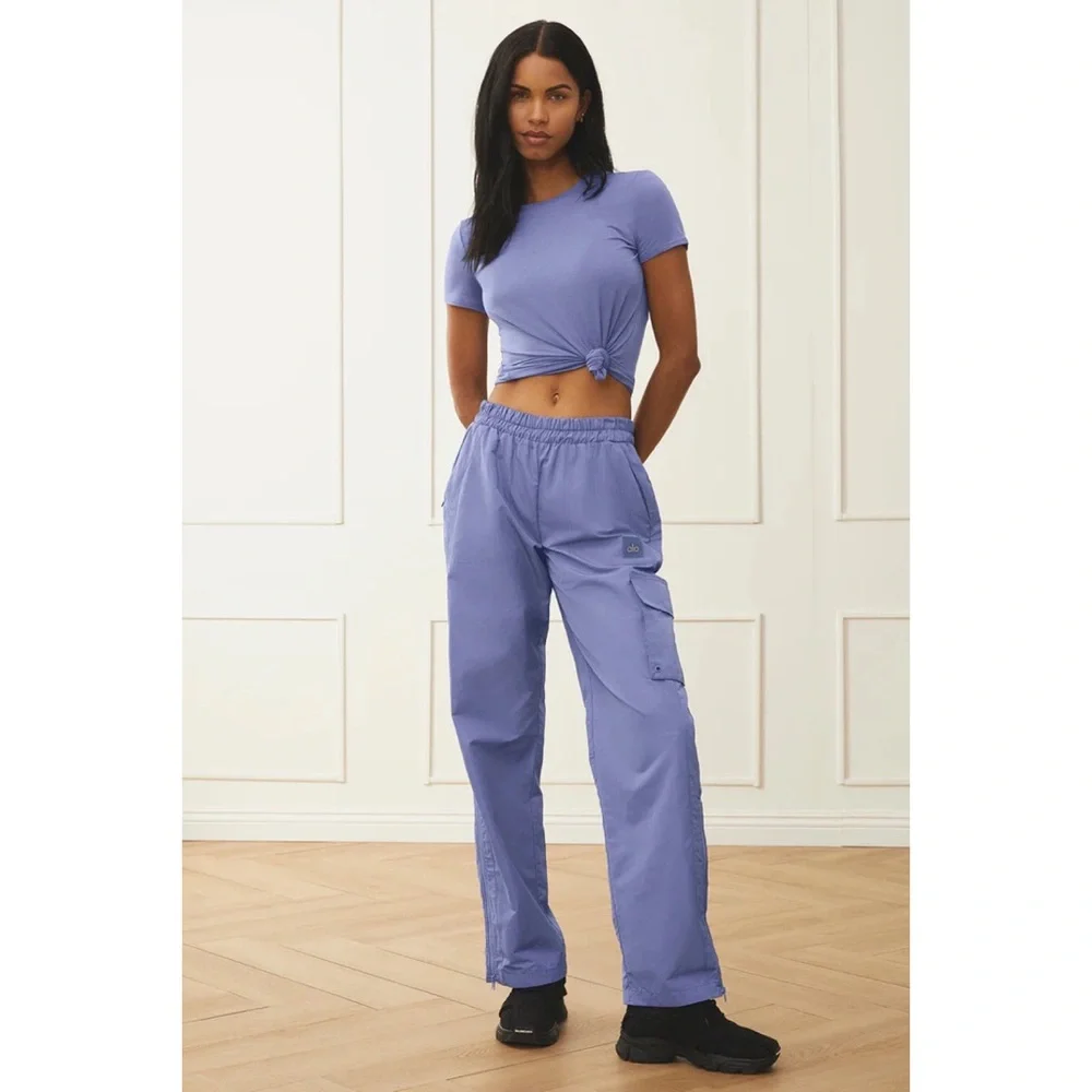 Alo Yoga International Wide Leg City Pant Infinity Blue S