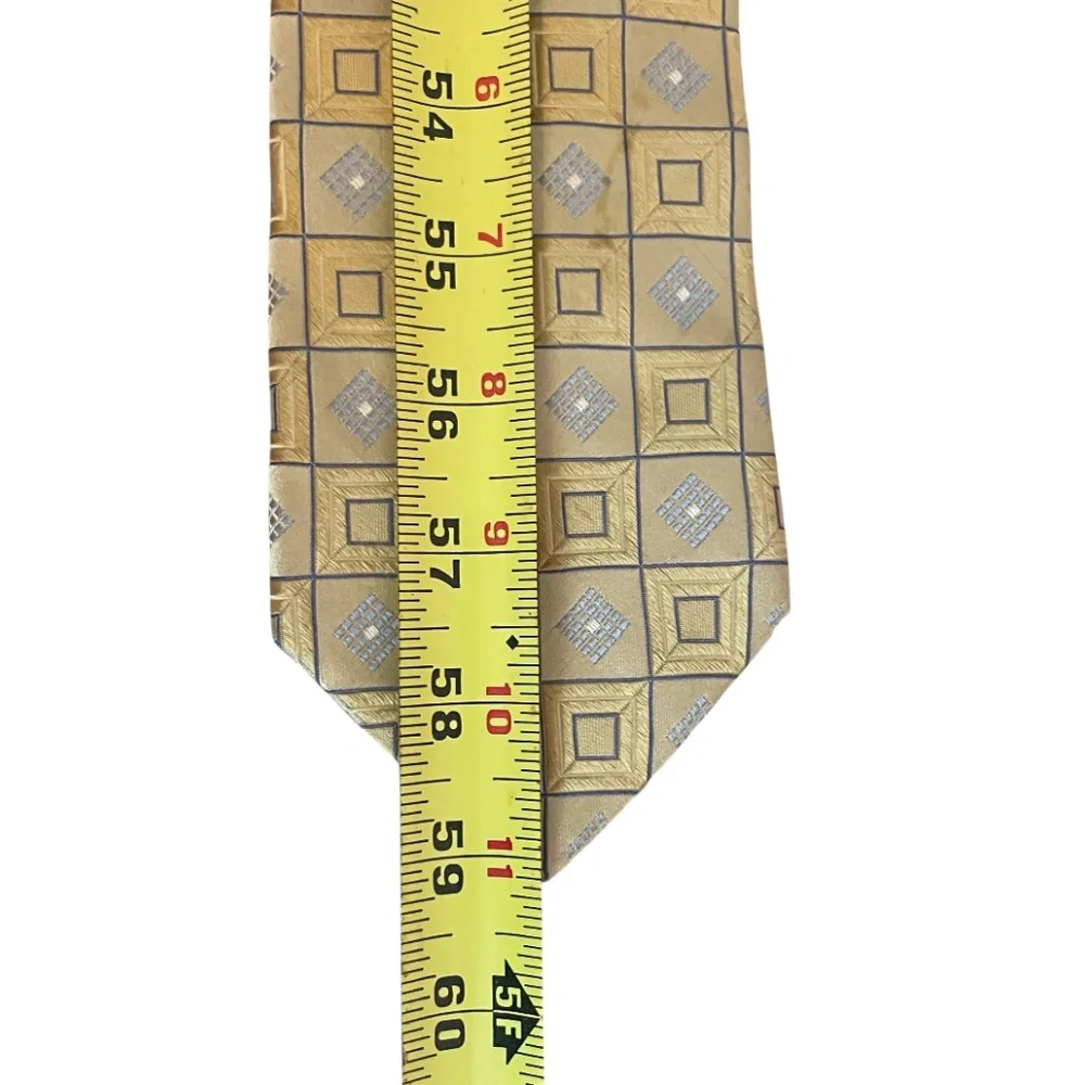 Men’s Gold and Silver Nordstrom Silk Necktie