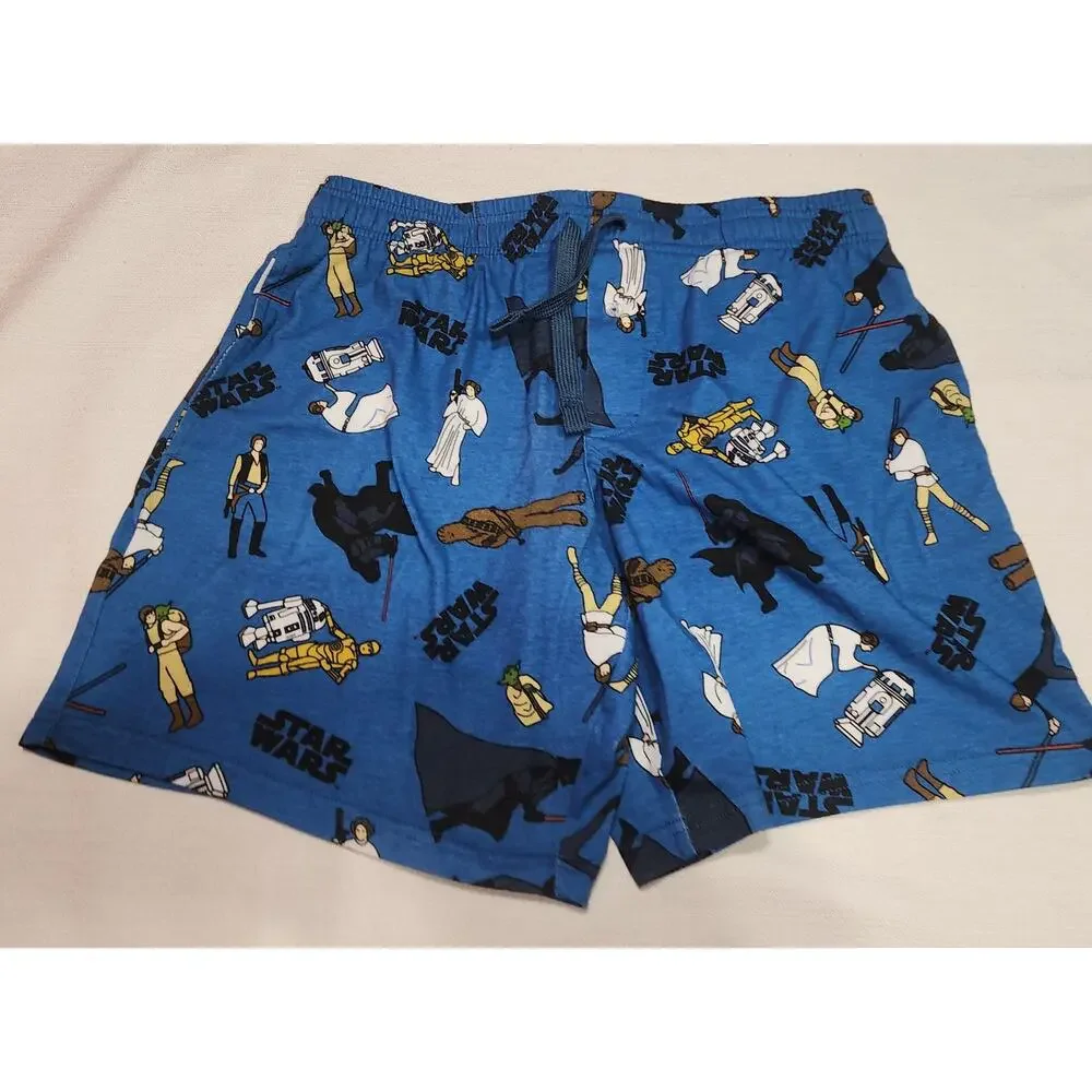 Star wars pajama shorts size medium men's