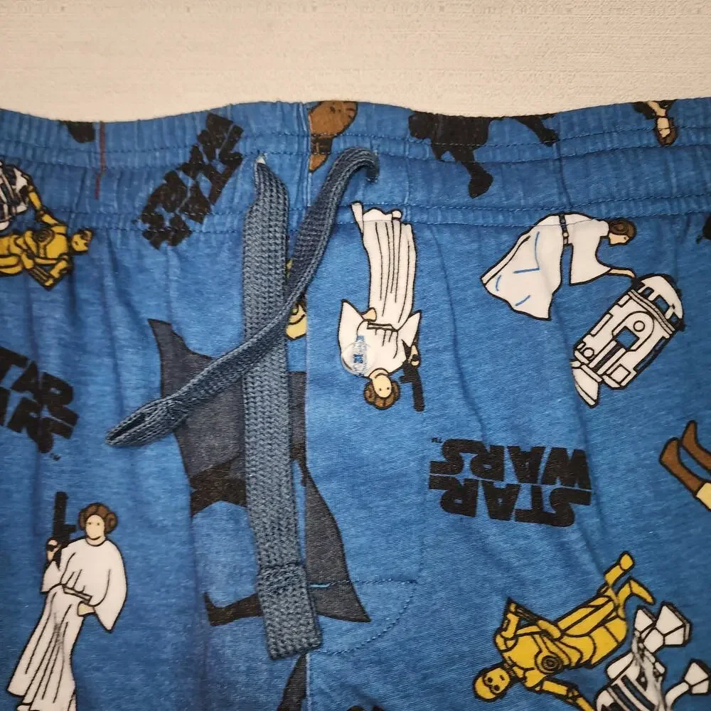 Star wars pajama shorts size medium men's