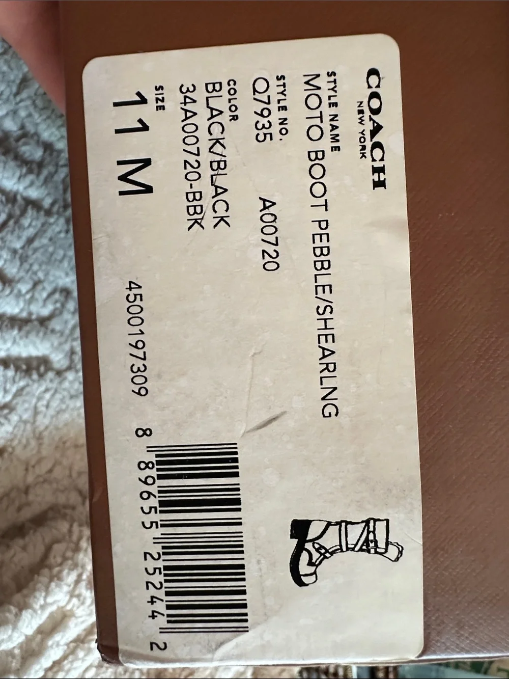 Coach textured peppled