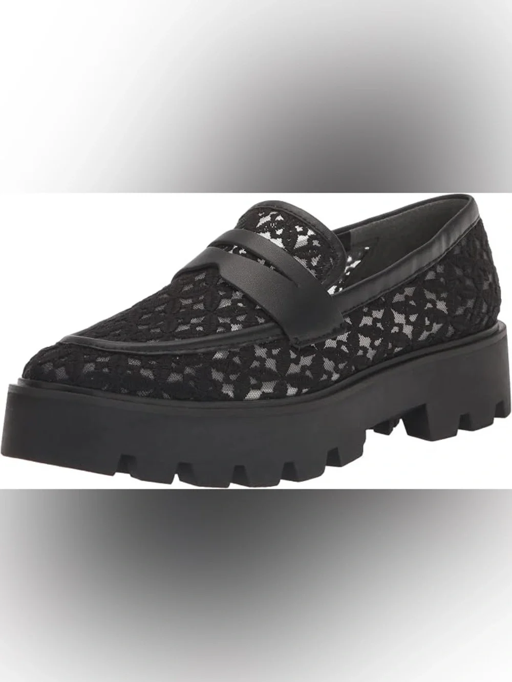Franco Sarto Women's Balin Lug Sole Chunky Lace Loafer