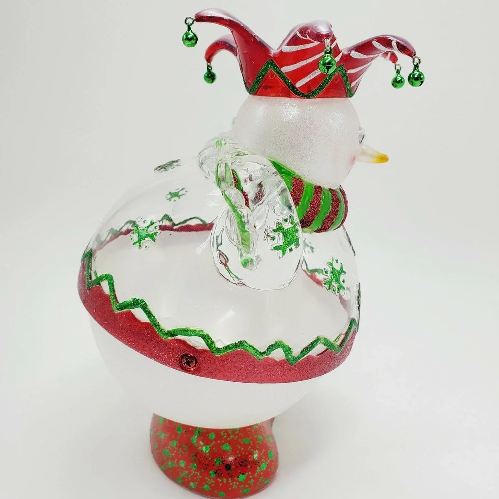 Department‎ 56 Christmas Candy Dish Snowman Flip Tops Holder Decoration