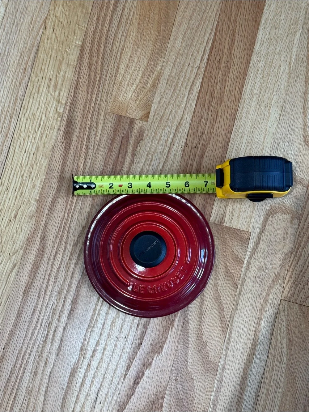 Le Creuset 7” Cerise Round Dutch Oven Lid with Black Knob
