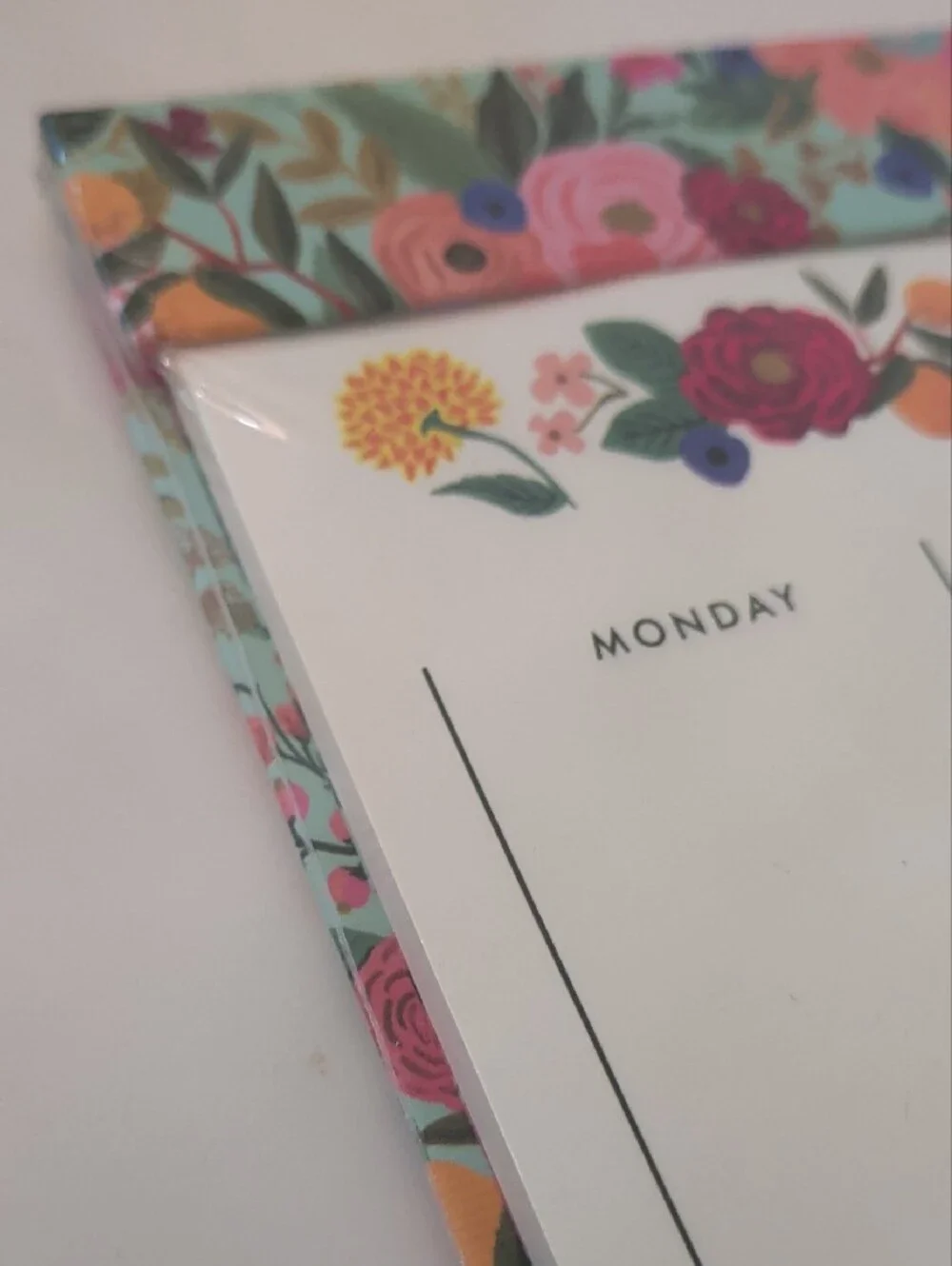 Rifle Paper Co. Floral Weekly Planner Pad in White, Pink, Green, Orange