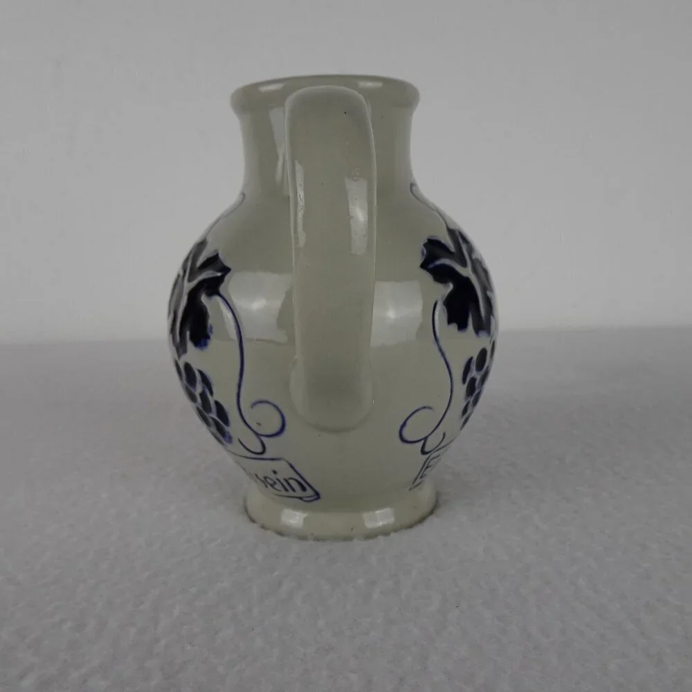 German Salt Glaze Wine Jug Pitcher 4.5