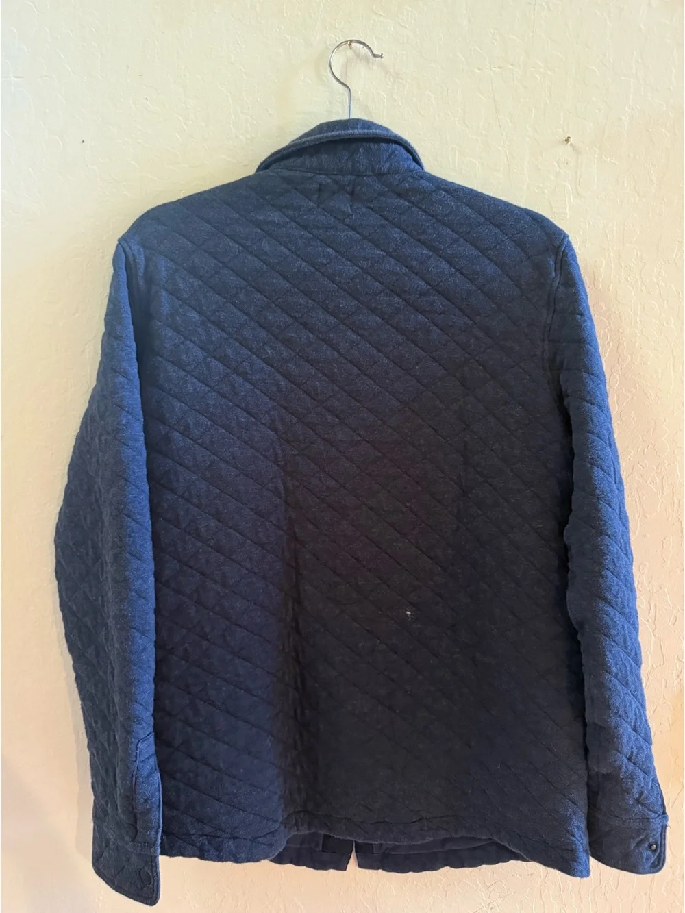 Faherty Epic Quilted Fleece Button Down Navy Size S