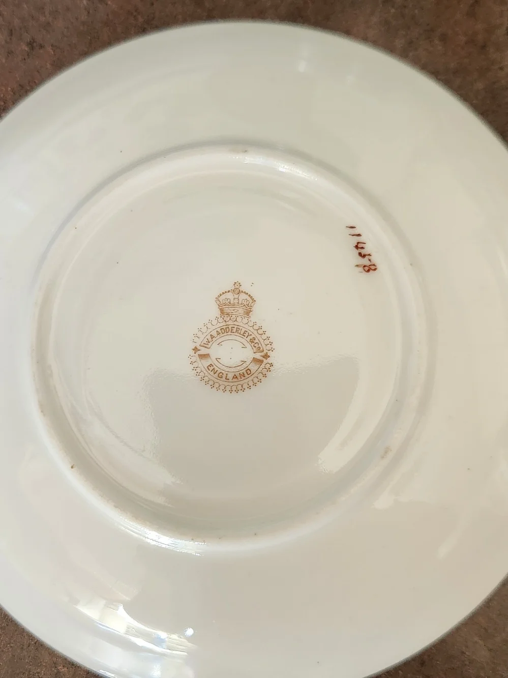 W.A. Adderley fine white