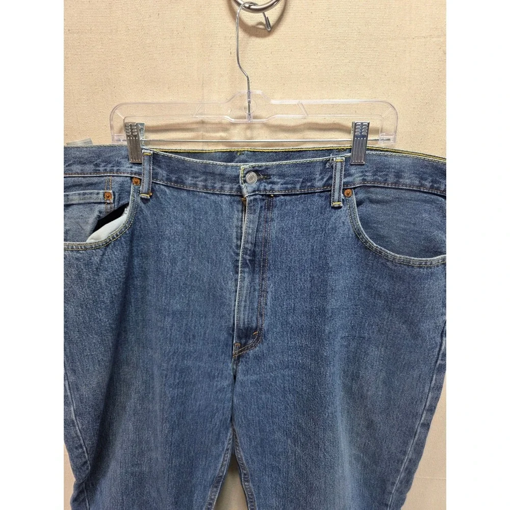 Levis 550 Relaxed Fit Tapered Leg Blue Denim Jeans Mens 44x30 2764