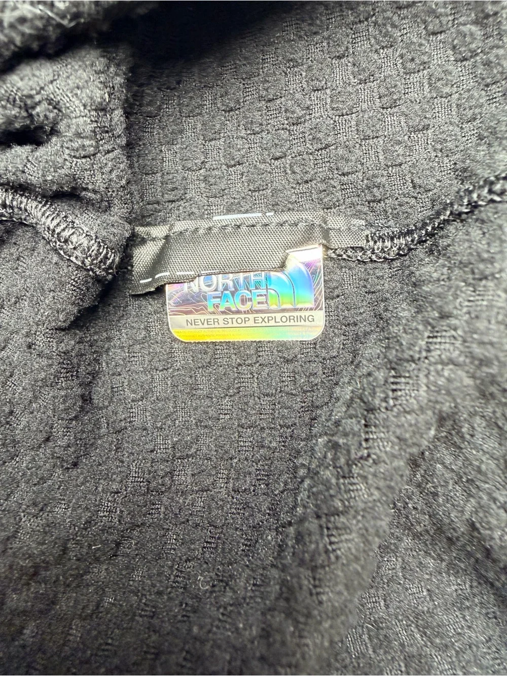 The North Face Men’s L Black 1/4 Zip Pullover Fleece Sleeve Pocket Outdoor