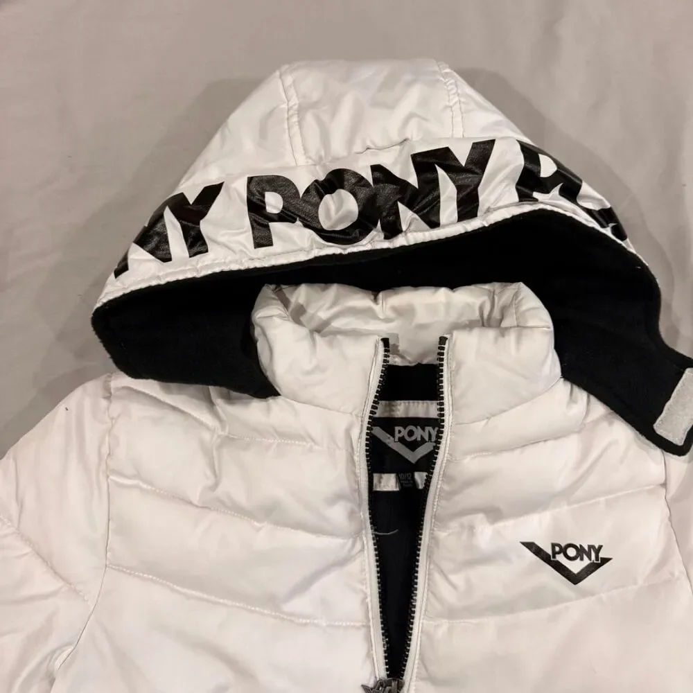 Pony Black and White Coat