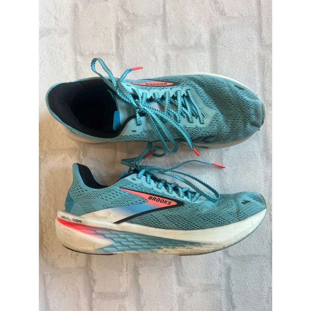 Brooks Hyperion Max Mens Running Shoes Teal DNA FLASH activewear athletic